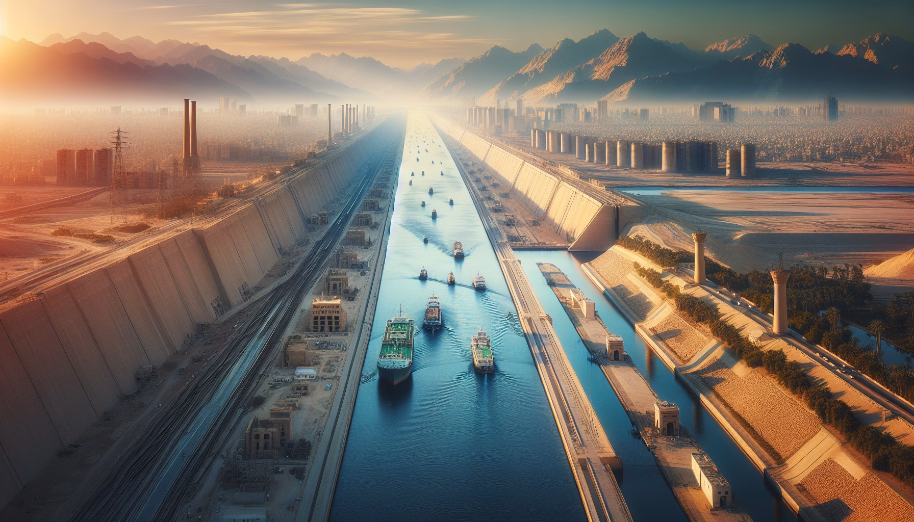 Esplora il Canale di Suez: Una Meraviglia Ingegneristica